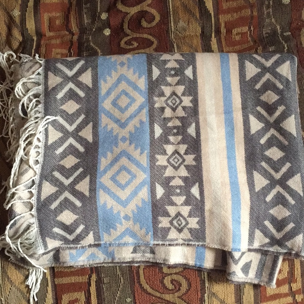 Winter print scarf